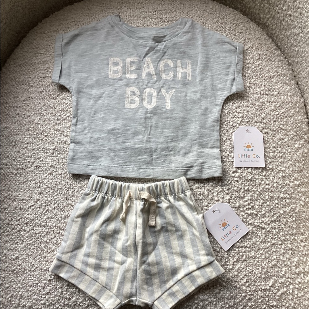 Little Co by Lauren Conrad 2 piece baby shorts set